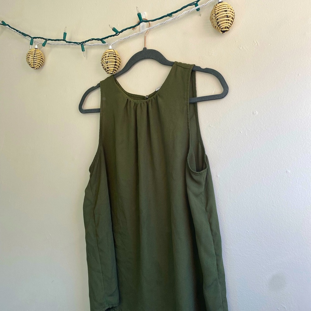 A New Day Target Brand sheer green shirt